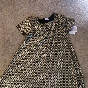 Xs LuLaRoe Carly black gold elegant